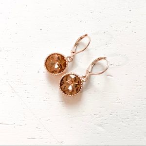 Rose gold earrings